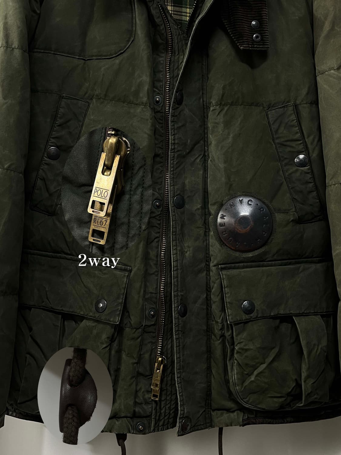 폴로 랄프로렌 코듀로이 왁스드 모호크 필드 헌팅 다운자켓 상품이미지8