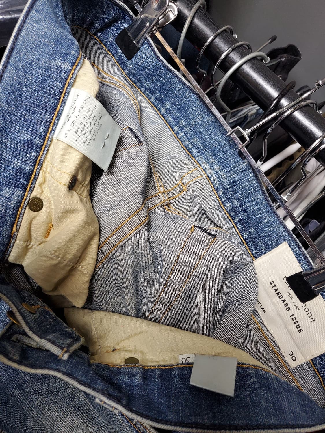 락앤본 데미지 데님팬츠 상품이미지5