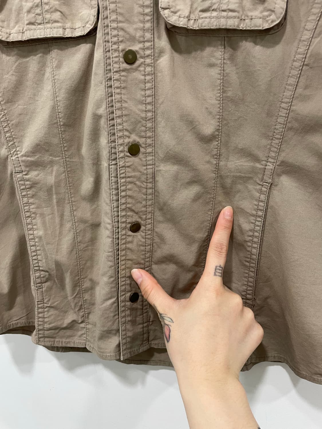 Jpn 빈티지 사파리 밀리터리 반팔셔츠 상품이미지10