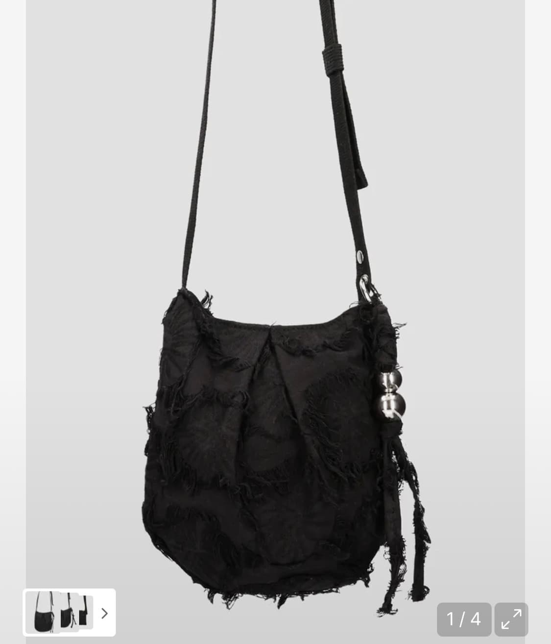 던팩토리 버디백 페더 블랙 크로스백 상품이미지1