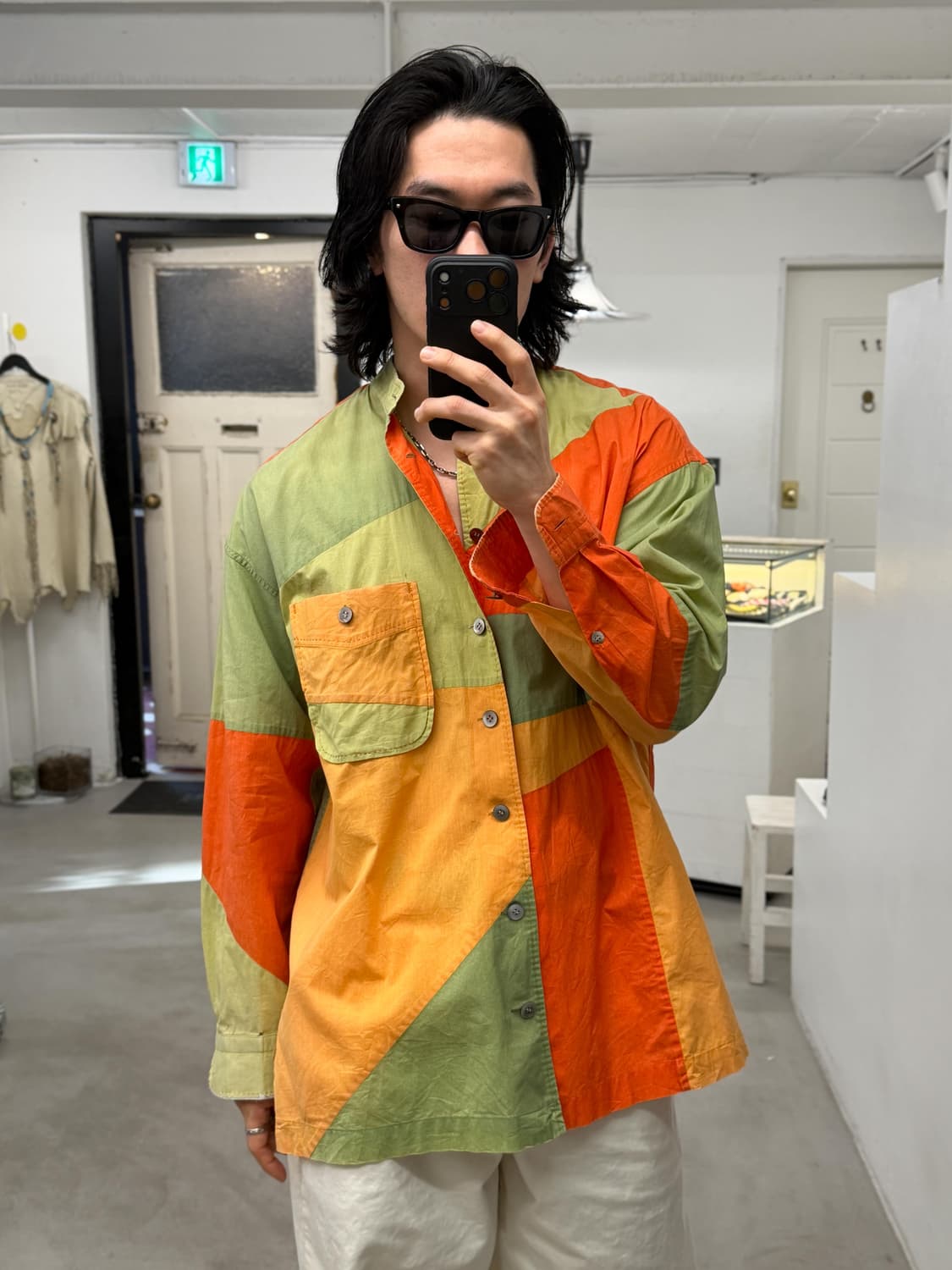 이세이미야케 패치워크 셔츠 상품이미지6