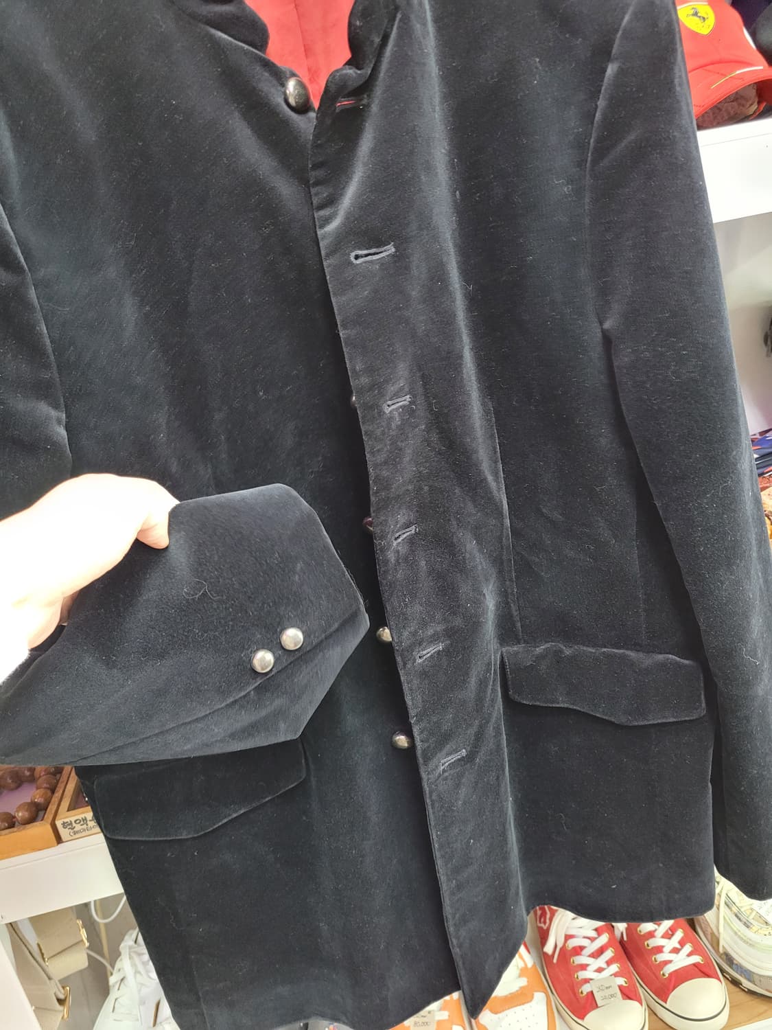 Polo 폴로 랄프로렌 블랙 벨벳 자켓 XL 상품이미지7