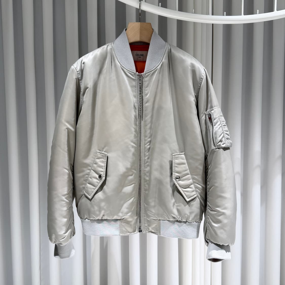 50 / 셀린느 백로고 MA-1 블루종 자켓 상품이미지2