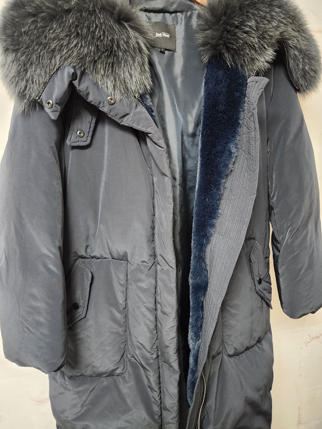 세컨플로어 폭스 퍼 패딩 코트 상품이미지7