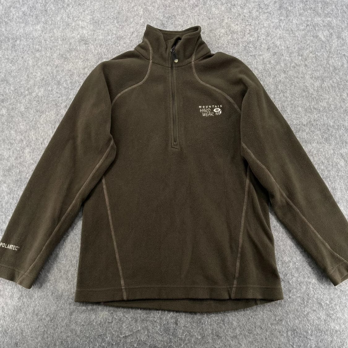 마운틴하드웨어 폴라텍 플리스 쿼터 집업 풀오버 브라운 상품이미지1