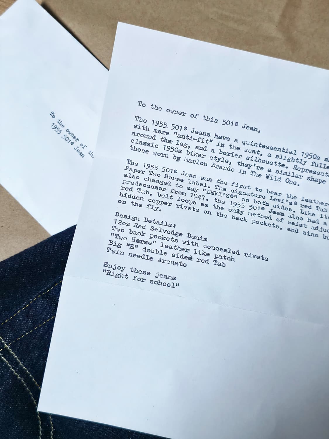 (신품급)리바이스 LVC 1955 501XX 진 RINSE W34 L32 상품이미지8