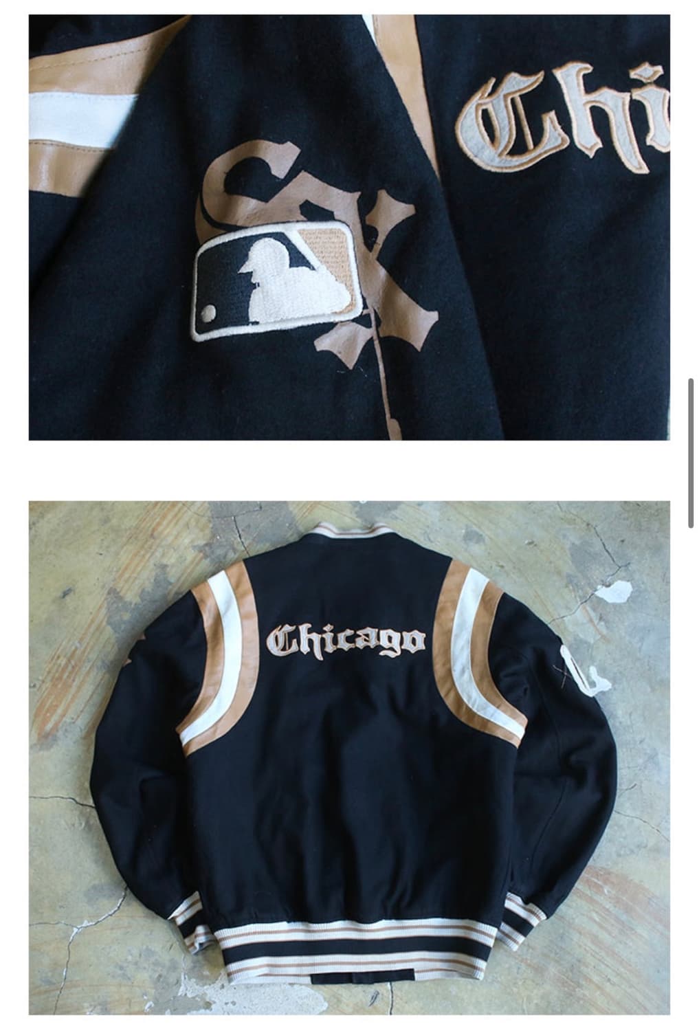 Majestic MLB 시카고 화이트삭스 울자켓 상품이미지3