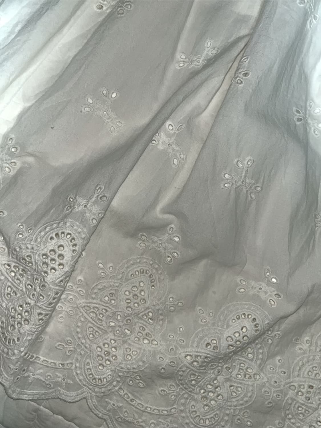 일본빈티지 모리걸 아오이유우 치마 스커트 화이트 롱스커트 상품이미지2