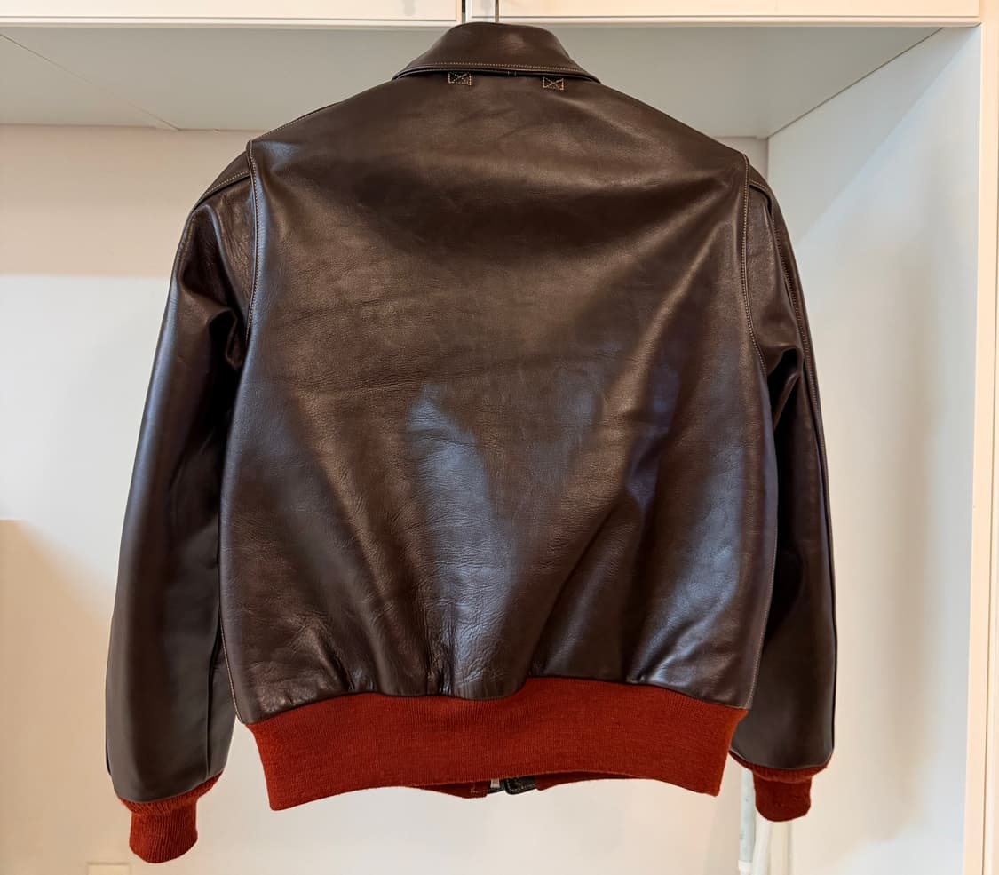 버즈릭슨 A-2 레드립 40사이즈 BR80644 말가죽 상품이미지2