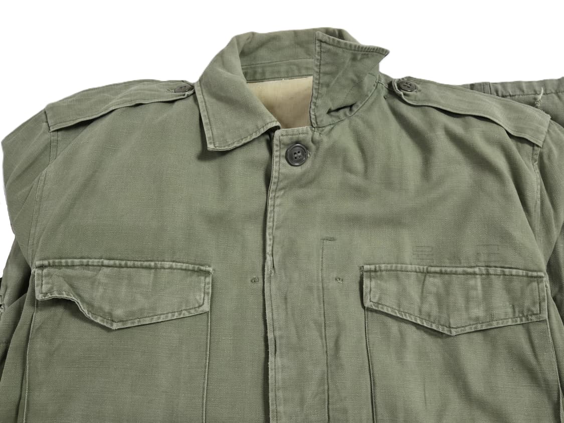 육군 구형 70년대 민무늬 야전상의 전투복 상의 자켓 (XL) 상품이미지9