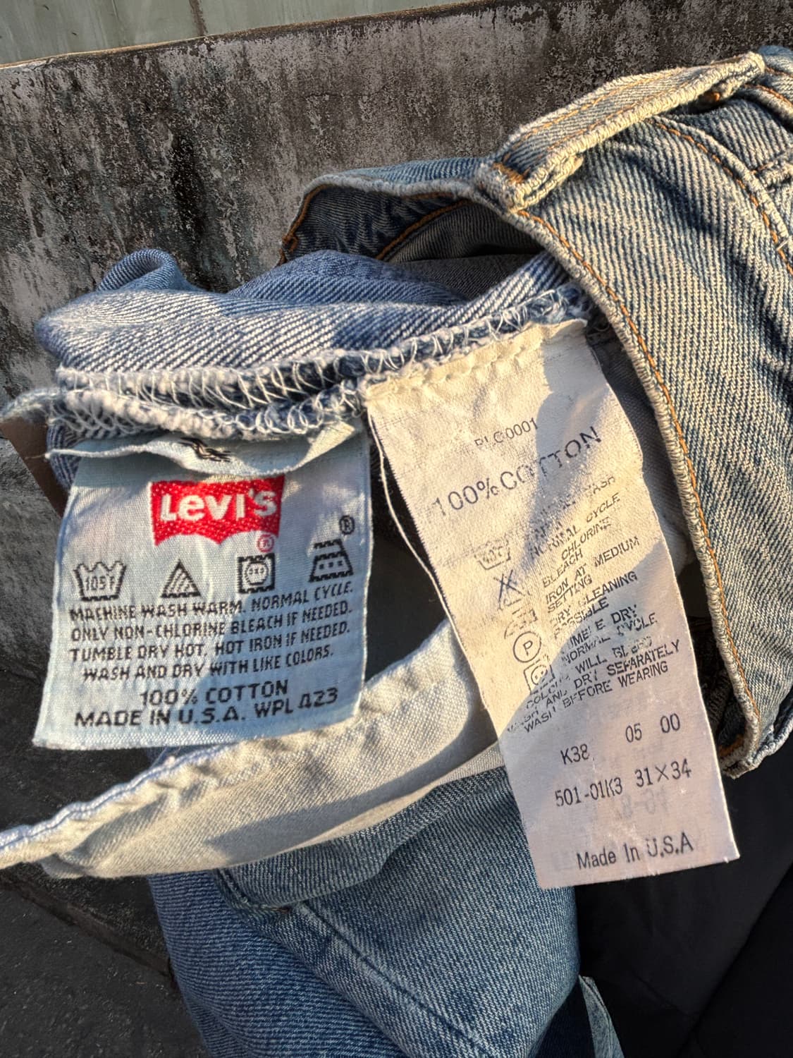 00년 생산(00s) 리바이스 501 미국제조(USA) 31x34 상품이미지9