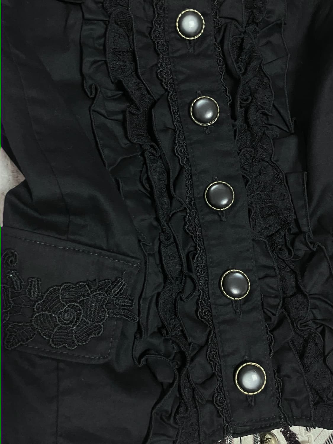 엑시즈팜 베스트+블라우스 세트 상품이미지4