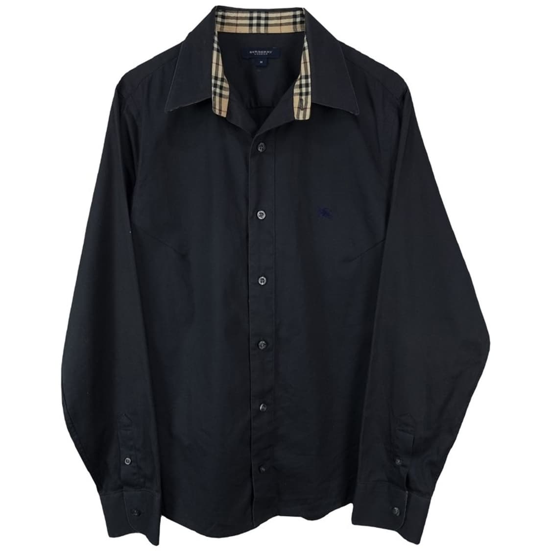 [버버리] 로고 자수 셔츠 블랙 M18400 상품이미지2