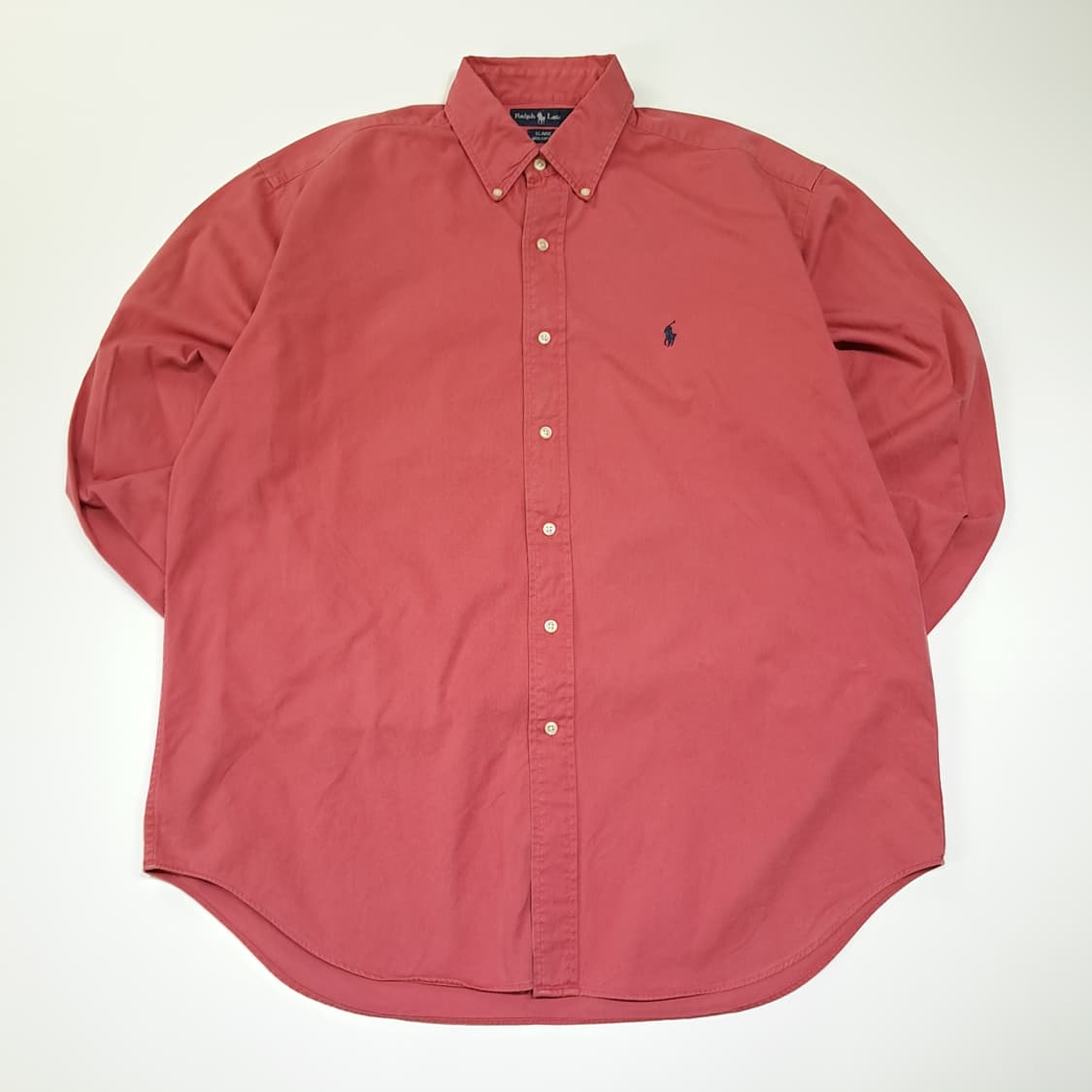 CL779 L 폴로 90s 미국판 버튼다운 빈티지 핑크 셔츠 남방 상품이미지1