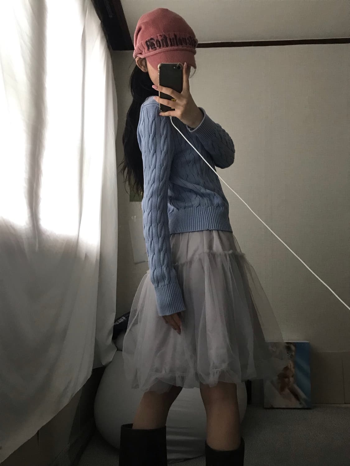 폴로 베이비블루 케이블 가디건 상품이미지7