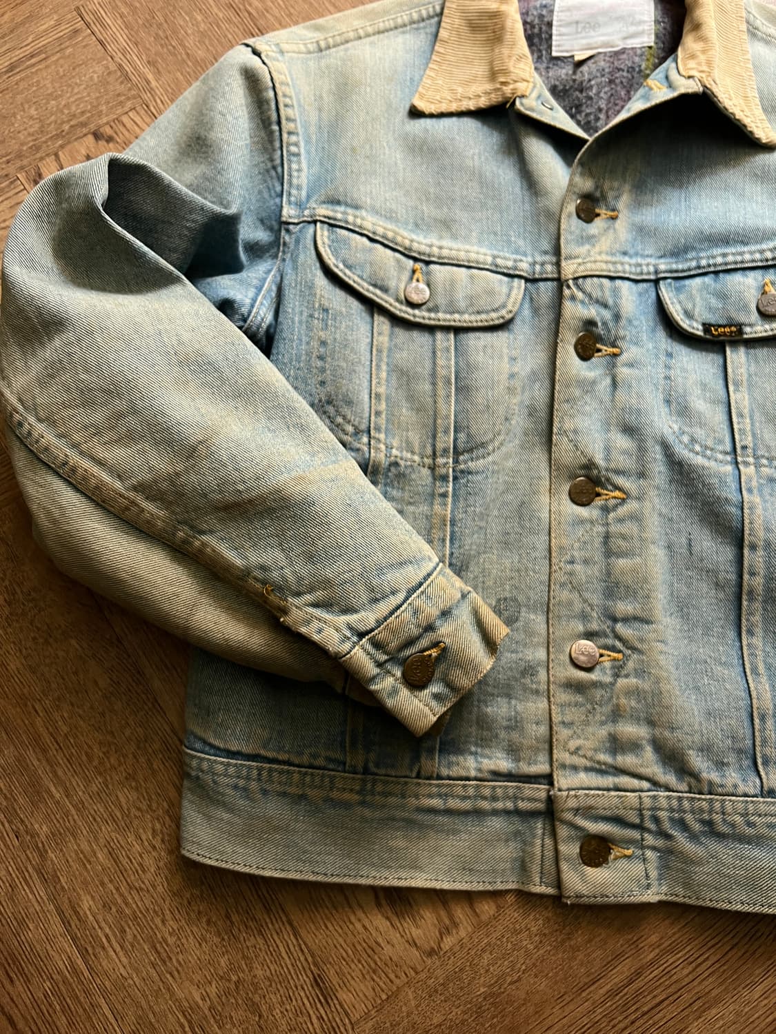 [M]70's Lee USA 스톰라이더 블랭킷 데님 트러커 자켓 R7 상품이미지4