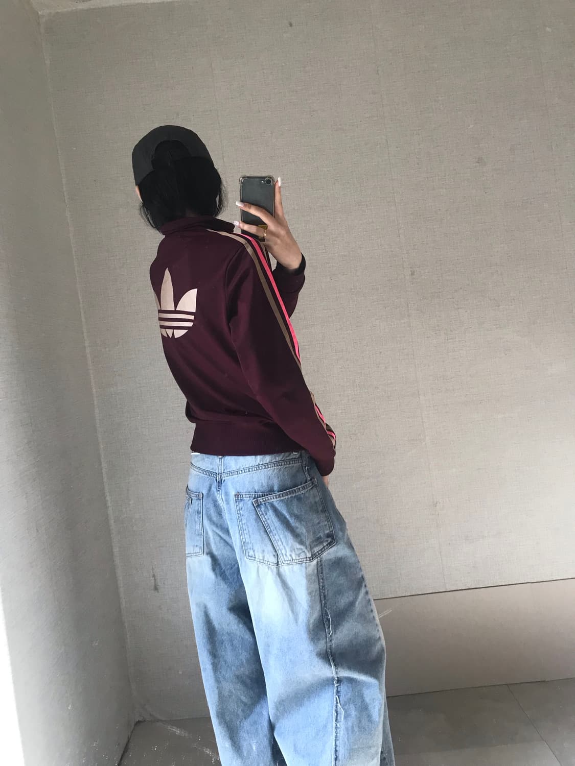 아디다스 버건디 파이어버드 져지 상품이미지2