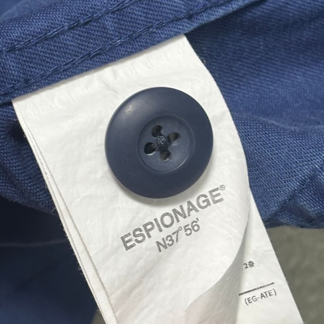 ESPIONAGE 데님 자켓 블루 M 상품이미지9