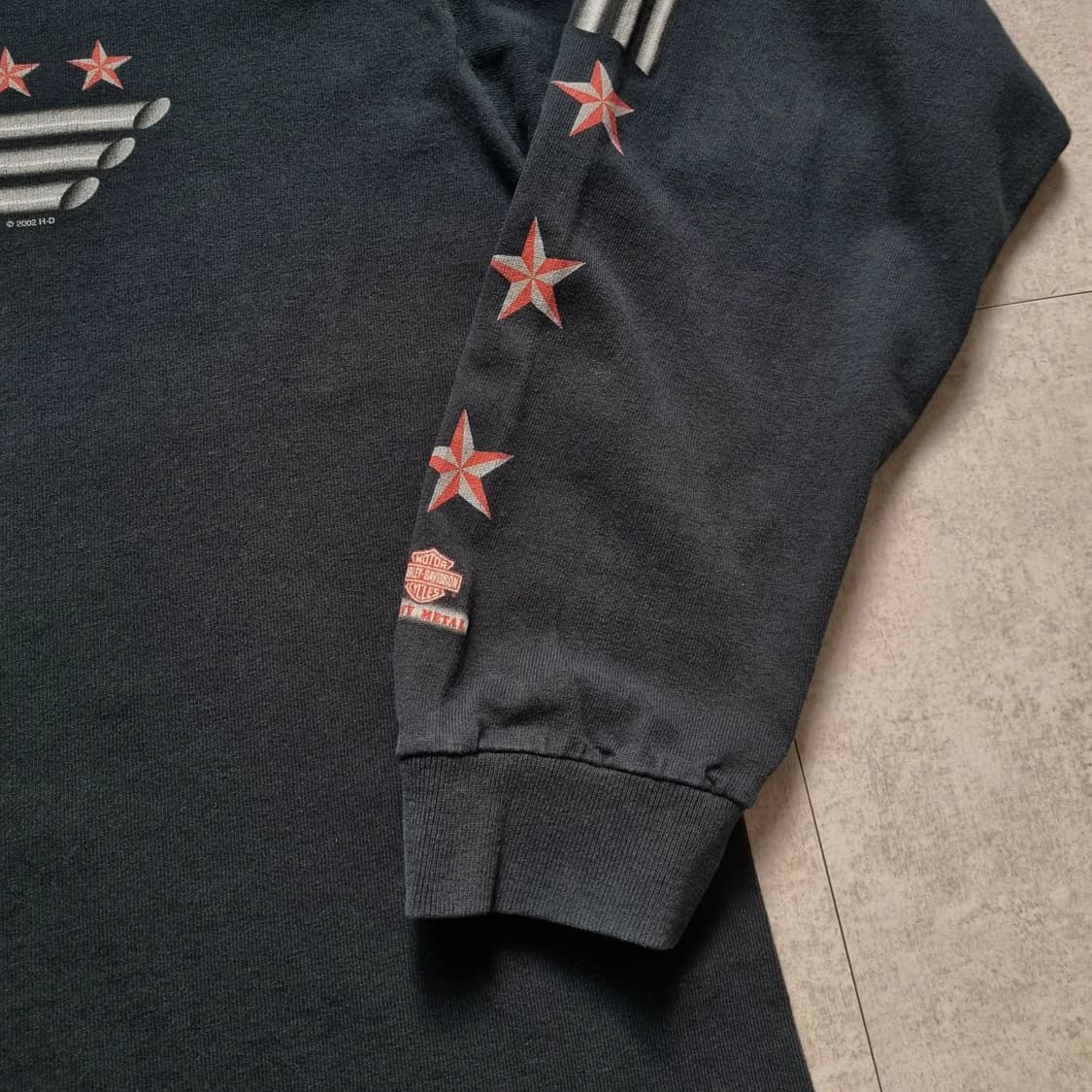 00s USA 할리데이비슨 헤비메탈 롱슬리브 L sz 상품이미지4