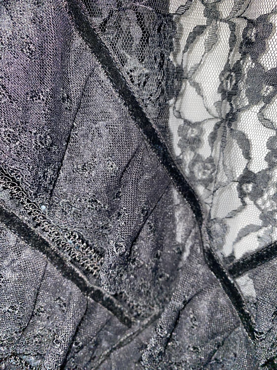 블랙 레이스 케이프 고딕 고스 펑크 상품이미지1