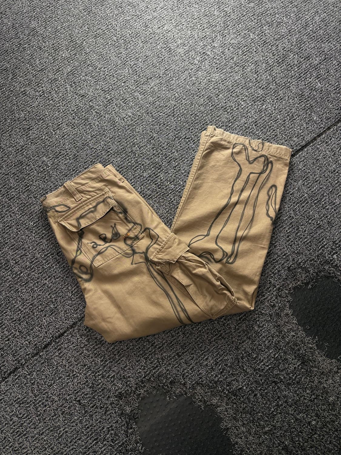 빈티지 아카이브 본 스켈레톤 카고 팬츠 5053 상품이미지1