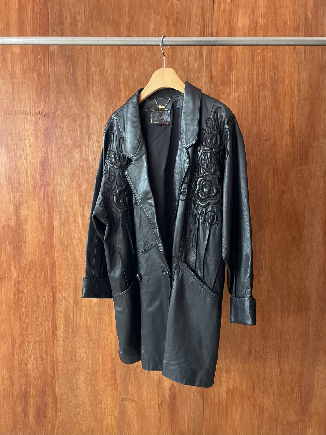 Black floral cord embroidery jacket 상품이미지3