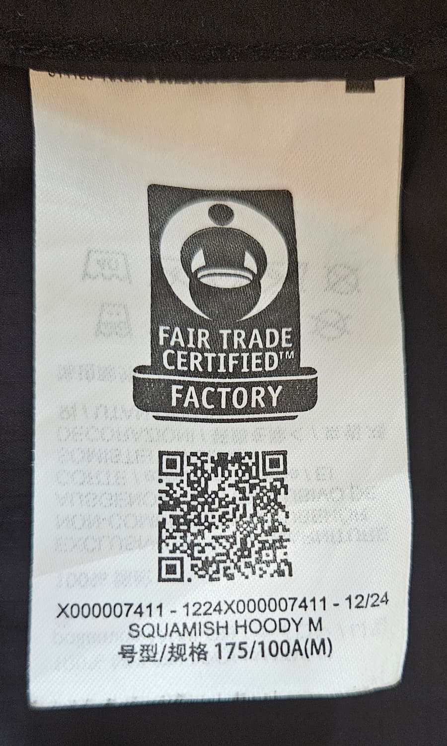 (매장정품)아크테릭스 스쿼미시 후디 블랙 M(100~105) 새제품급 상품이미지4