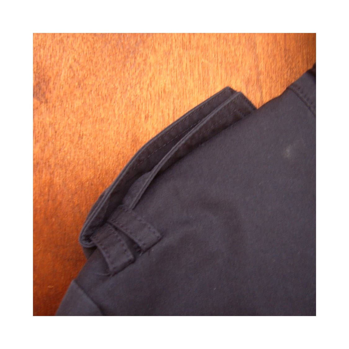 네이비 더블브레스트 하이넥 자켓 상품이미지5