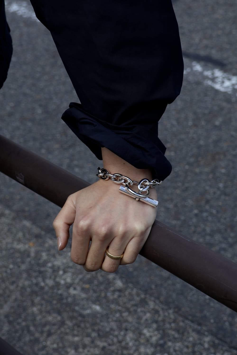 한정판 논네이티브 x END 팔찌 (굵은체인)사이즈 프리사이즈 925실버 상품이미지4