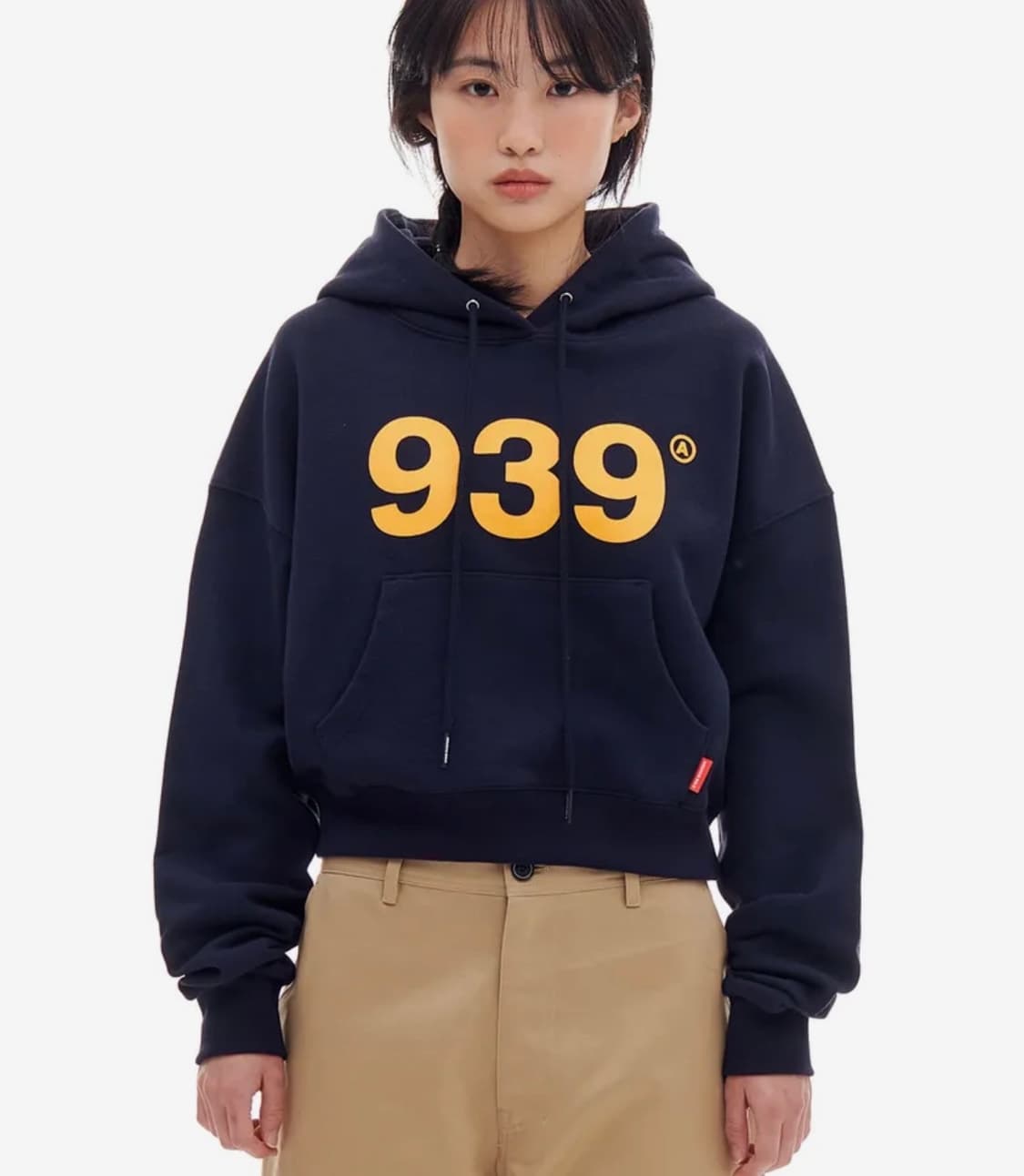 아카이브볼드 크롭 후드 939 LOGO CROP HOOD (NAVY) 상품이미지1