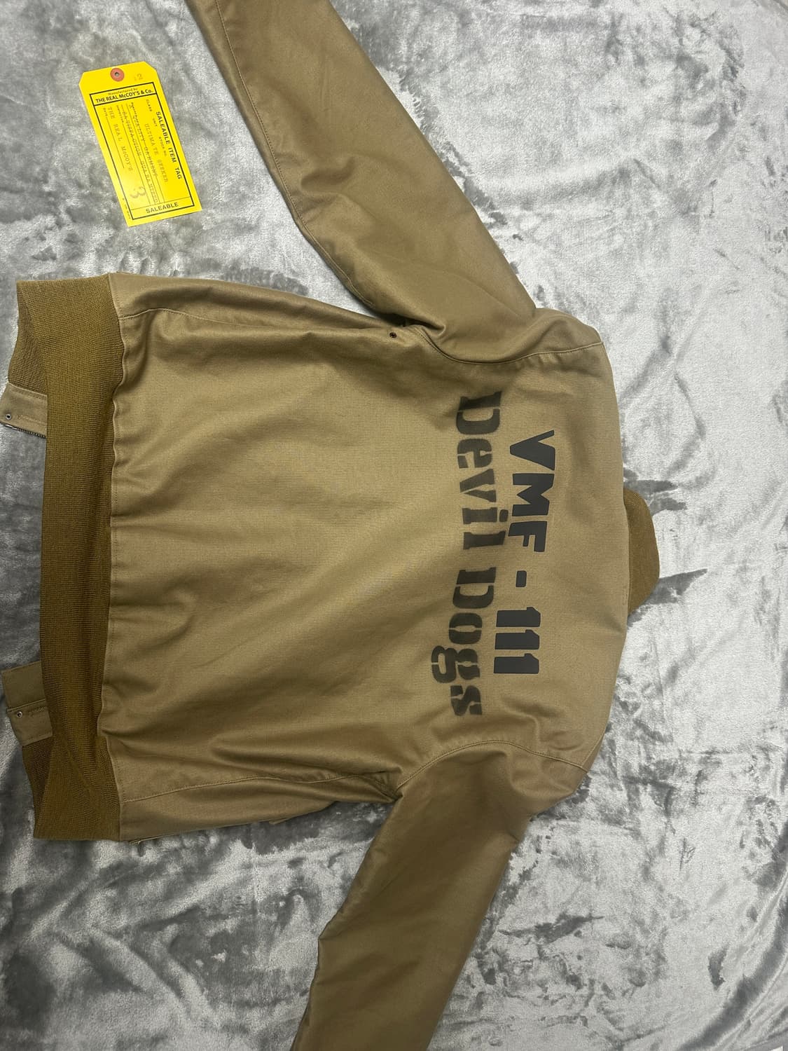 리얼맥코이 37J1B 플라잉자켓 42사이즈, 데빌독 상품이미지3