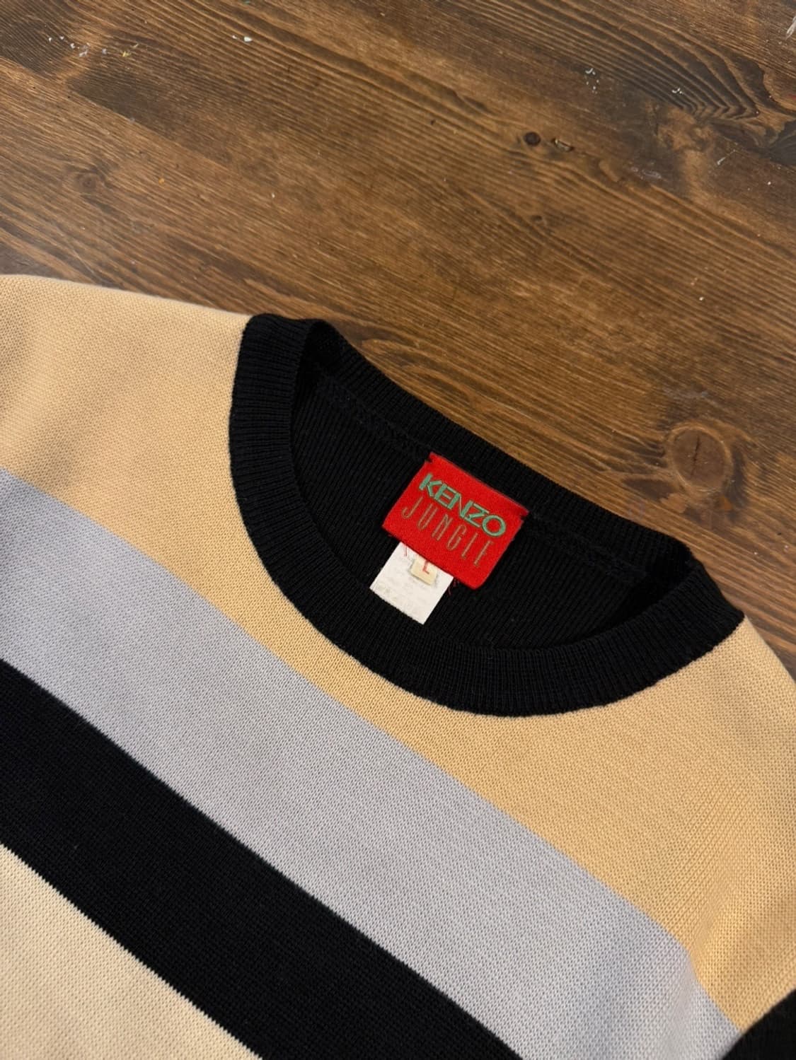 80‘s 겐조 메리노울 니트 여성55 상품이미지6