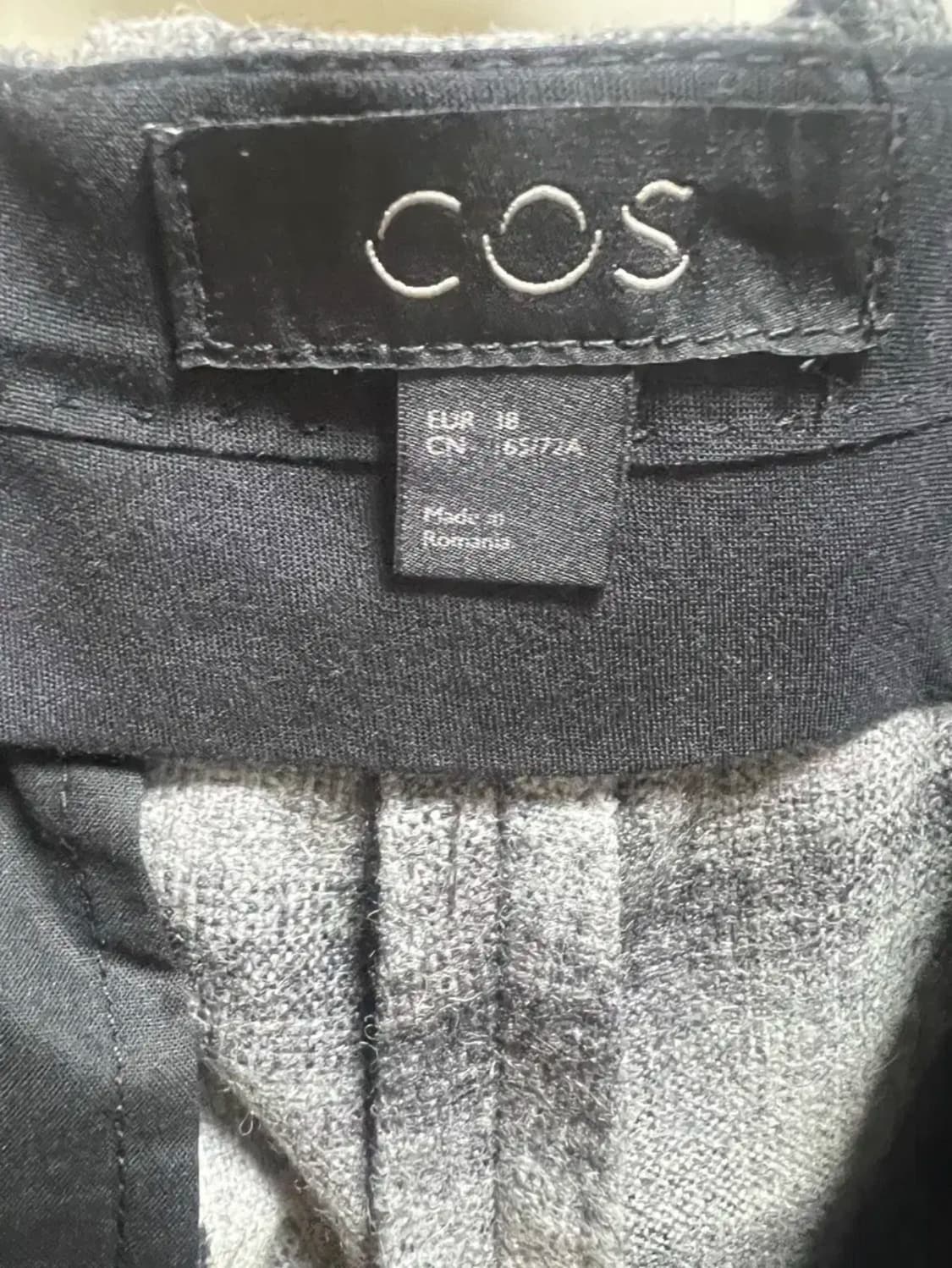 COS/체크 울 트라우저/38 상품이미지5