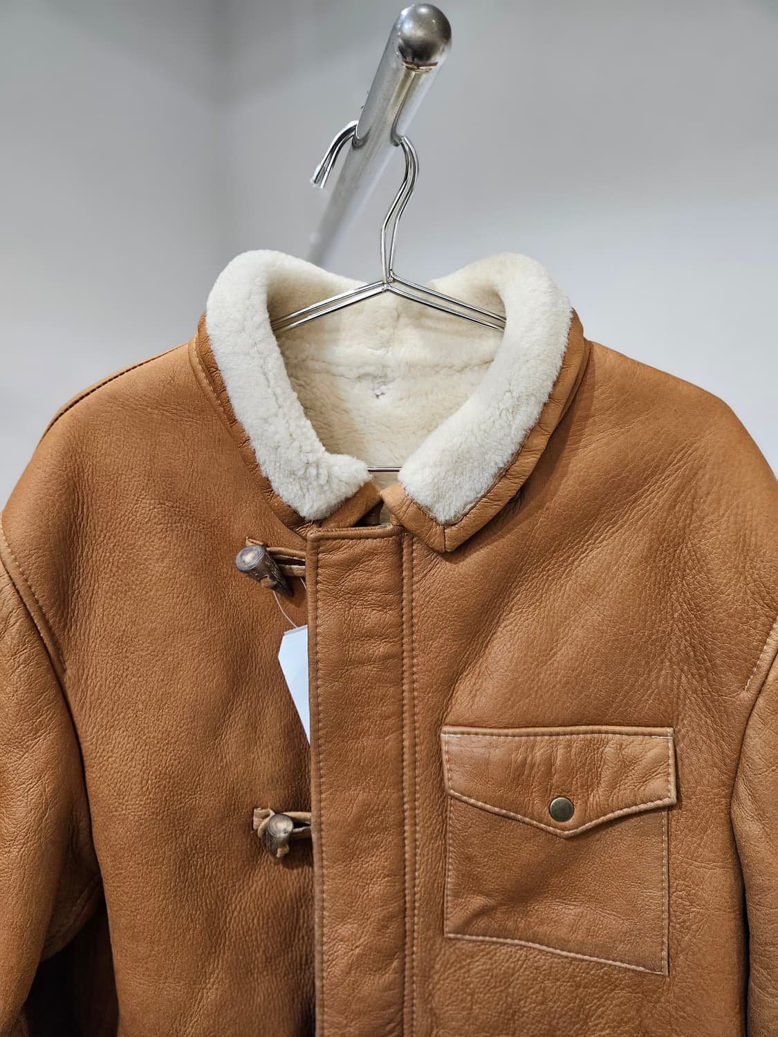 양가죽 무스탕 하프 자켓 상품이미지2