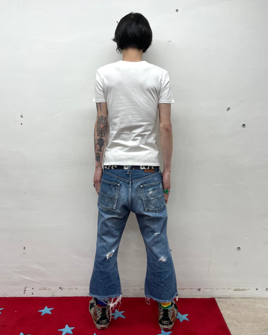 red guitar white T-shirt 상품이미지3
