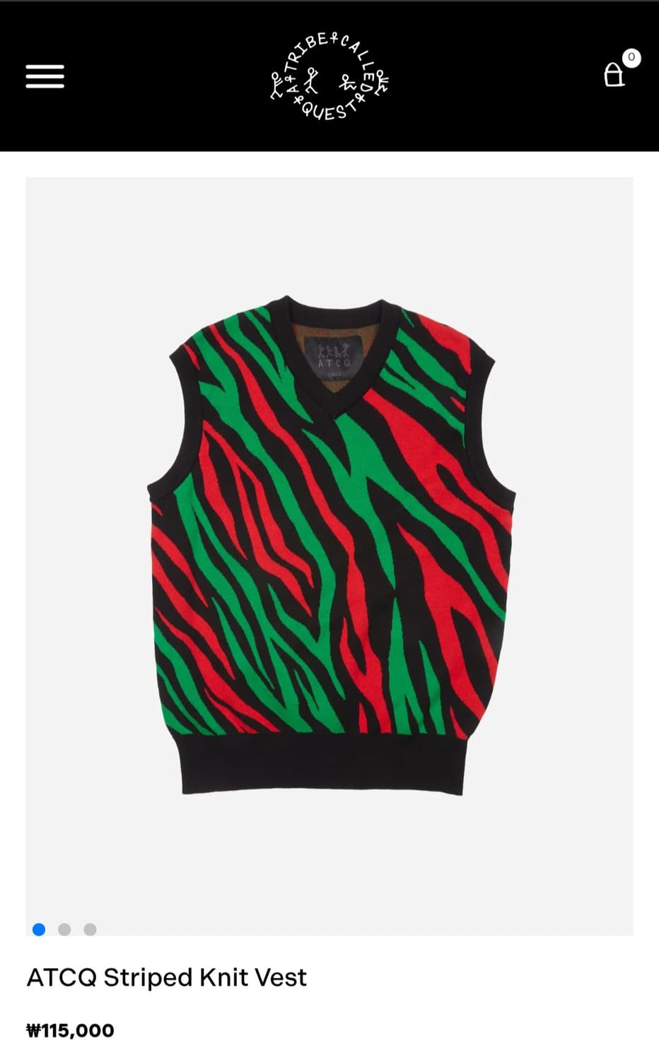 atcq 니트 조끼 상품이미지3
