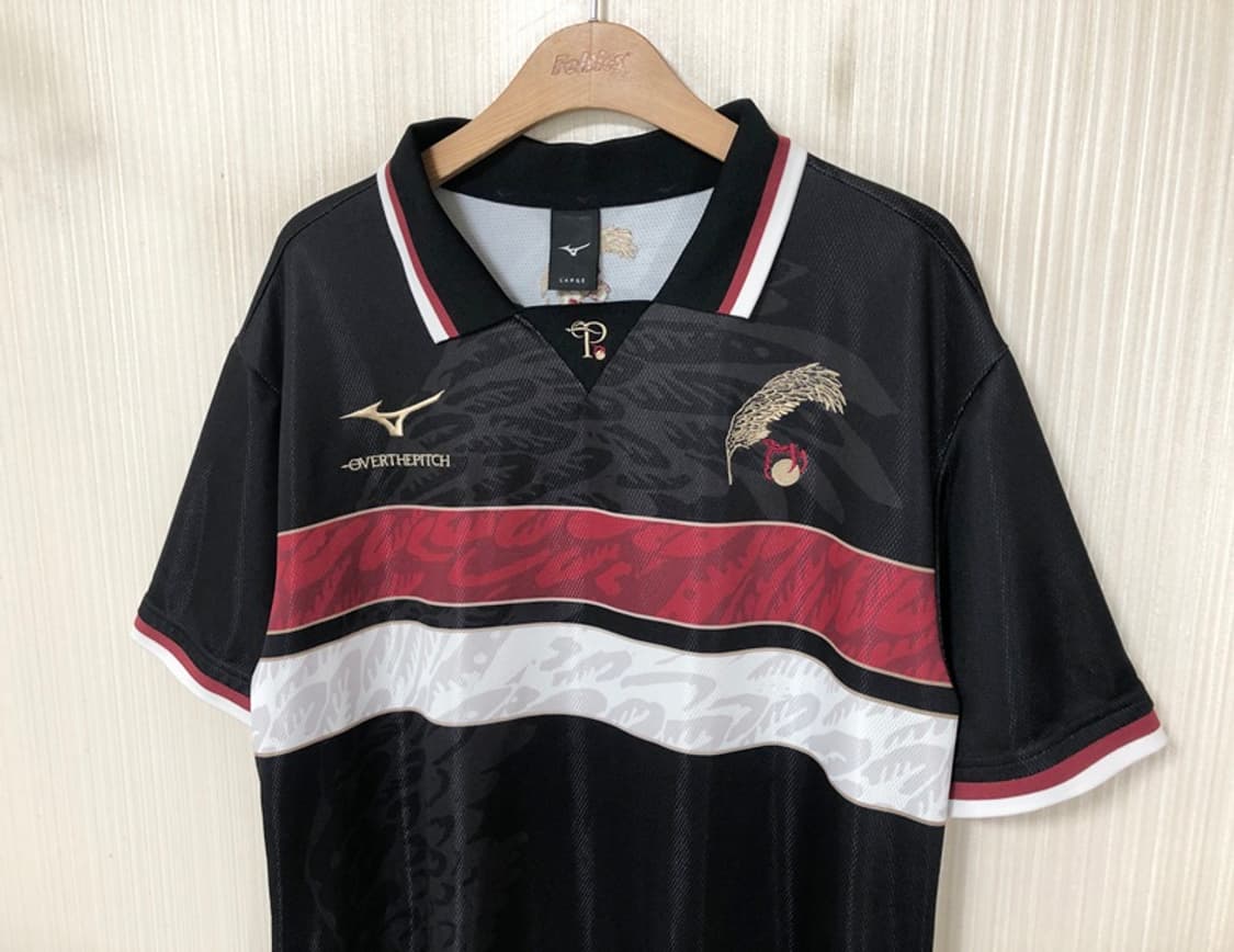 미즈노X오버더피치 콜라보 모렐리아 40주년기념 풋볼져지 L 상품이미지6