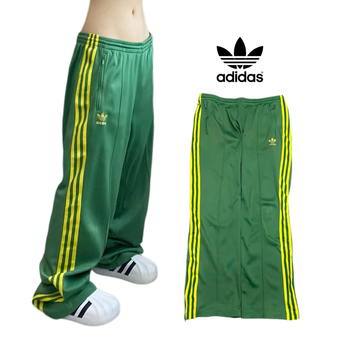 아디다스 파이어버드 올드스쿨 삼선 초노 와이드 트랙팬츠 상품이미지1