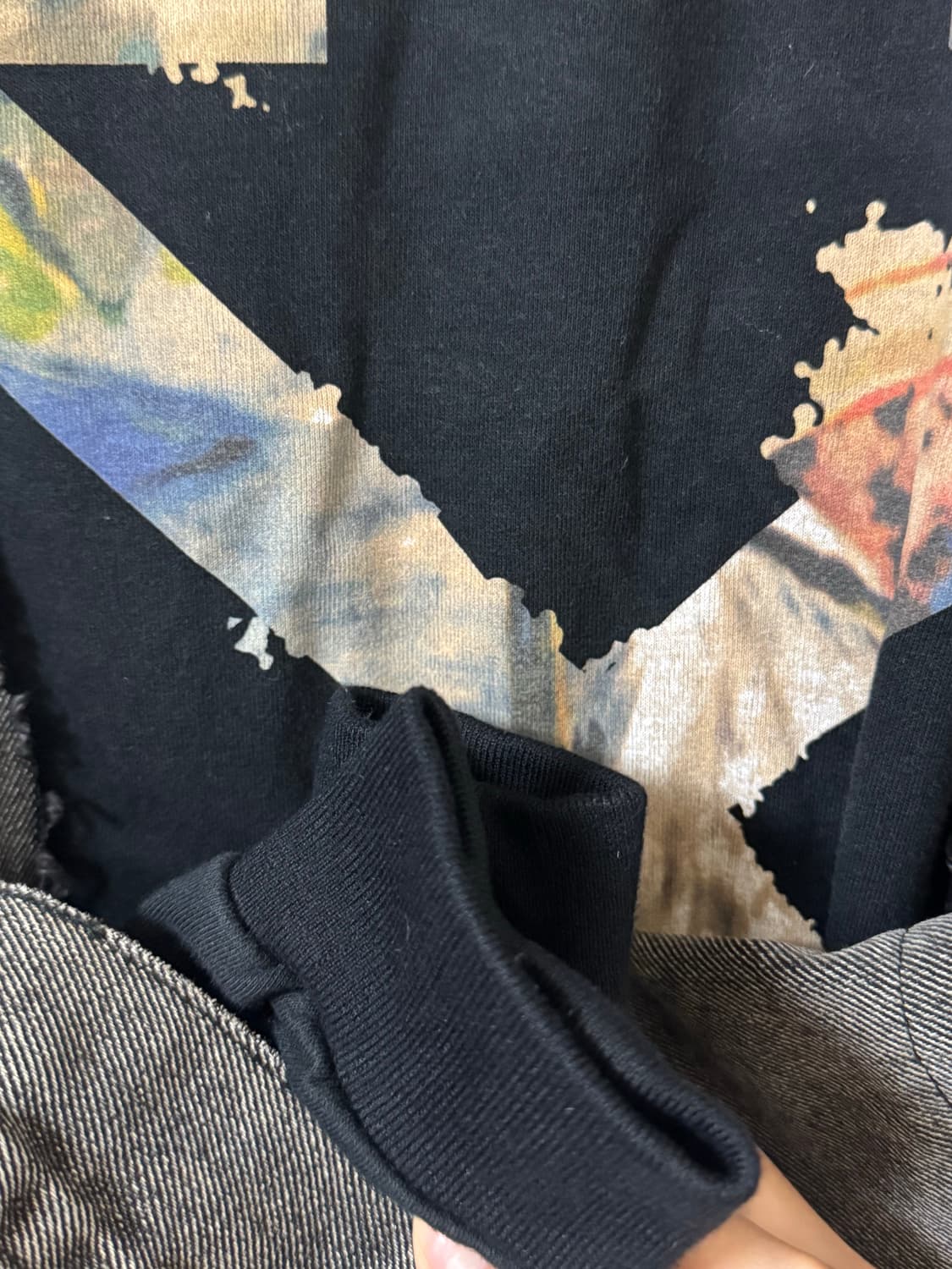 오프화이트 블랙 데님 자켓 상품이미지9