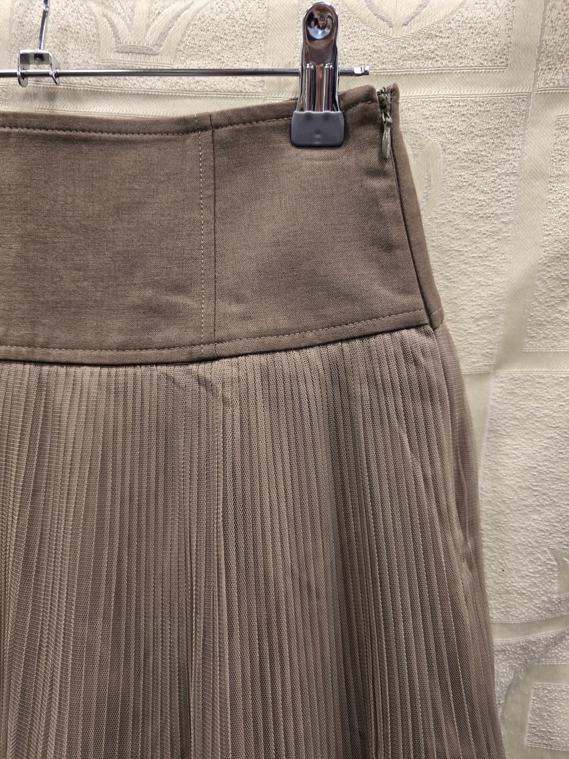 에고이스트 EGOSI 블루 스트라이프 레이스 롱 스커트 S(55) 상품이미지7