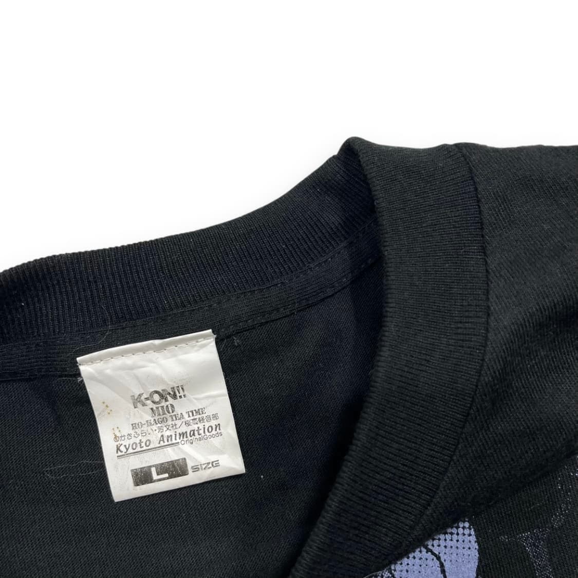 K-on 아키야마 미오 걸 프린팅 아트 반팔 티셔츠 상품이미지4