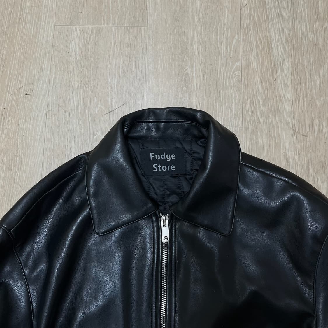 라퍼지스토어 싱글 라이더 크롭 가죽자켓 M/95  상품이미지2