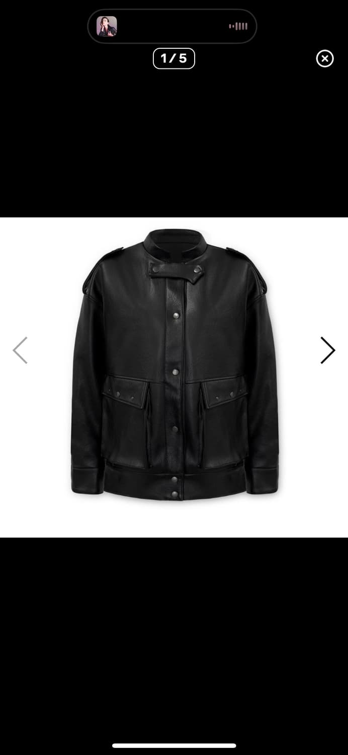 0104 공일공사 VEGAN LEATHER EPAULET JUMPER 상품이미지1