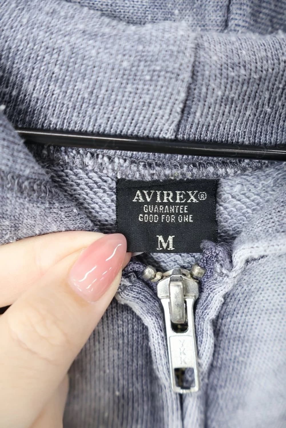 Avirex Washed Zip Hoodie Grey 상품이미지6