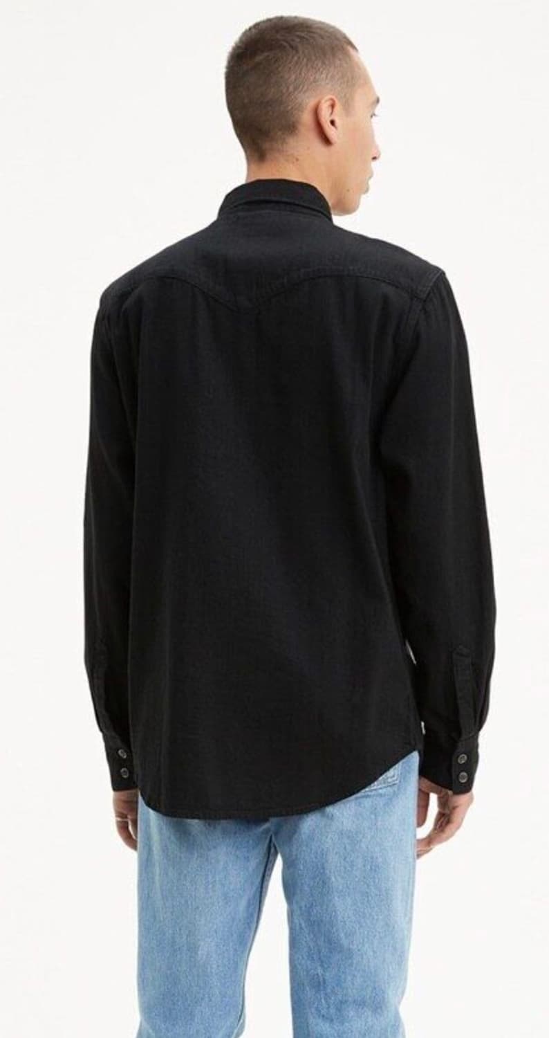 [M] Levis 리바이스 바스토우 웨스턴 블랙 데님셔츠 자켓 상품이미지7