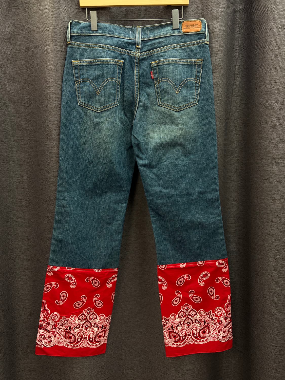 리바이스 리메이크 진 데님 팬츠 워싱 페이즐리 배색 상품이미지6