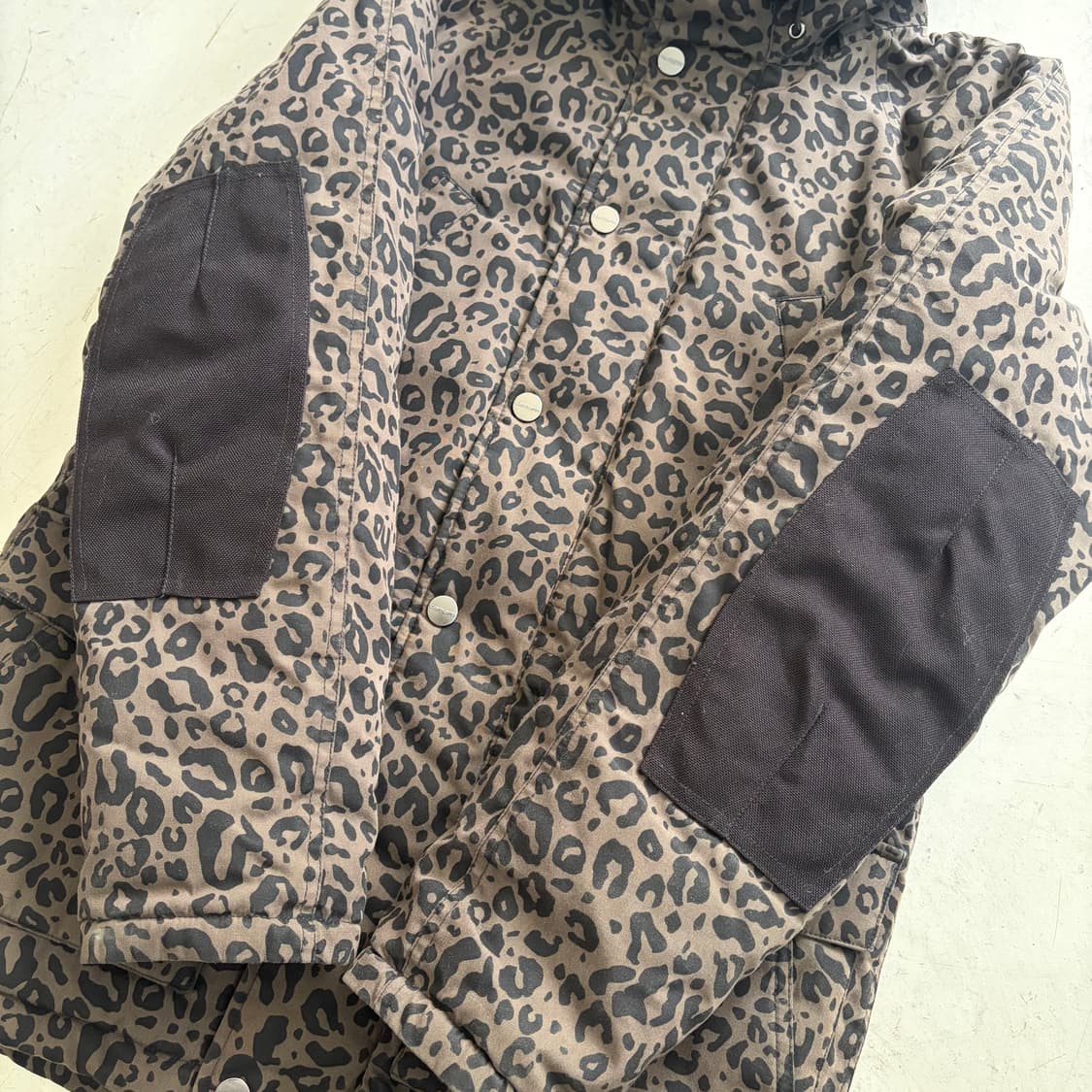 칼하트 트래퍼 레오파드 파카 XS 상품이미지5