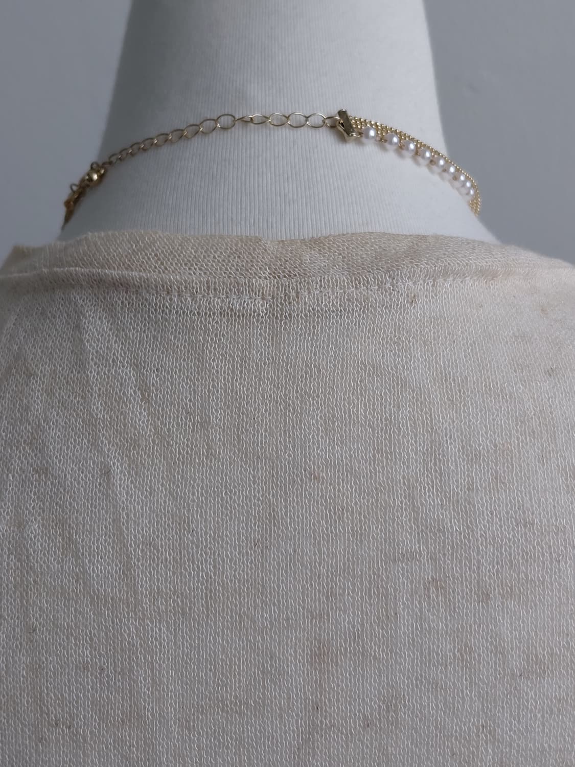 [빈티지] 아이보리 롱 가디건 원피스 스타일 상품이미지3