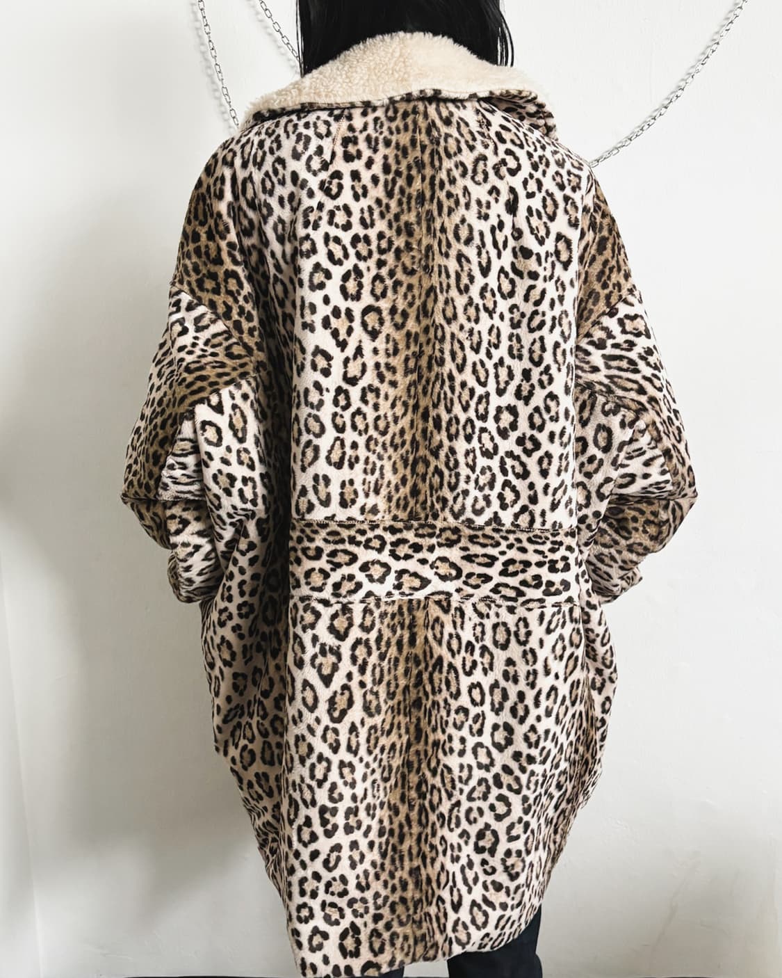 R13 오버사이즈 레오파드 퍼 코트 상품이미지4