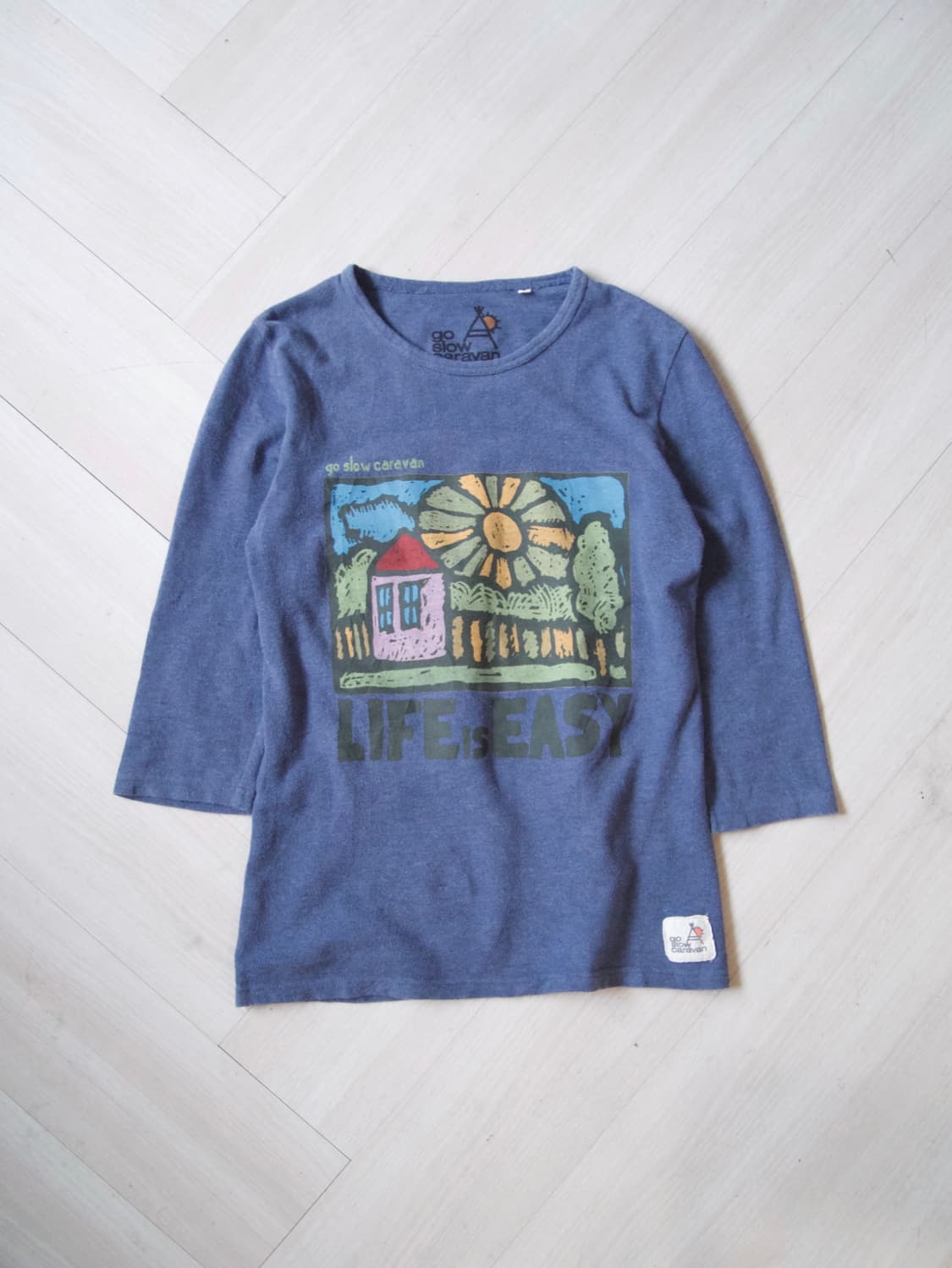 [go slow caravan] 7-minute sleeve(blue) 상품이미지1
